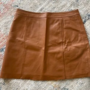 Faux Leather Mini Skirt